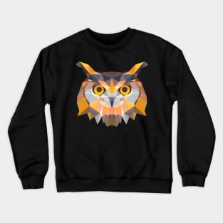 Geometric Animal Owl Crewneck Sweatshirt
